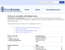 Tablet Screenshot of massaccesshousingregistry.org